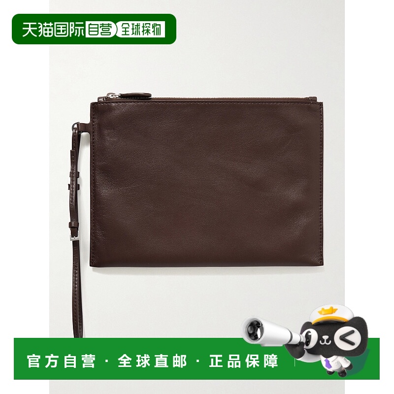 1h可退 香港直邮潮奢 The Row 女士 皮革手包 W1821L614 brown棕