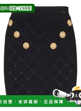 香港直邮BALMAIN 女士针织毛衣 CF1LB004KF53OPA CO 黑色 6 Butto