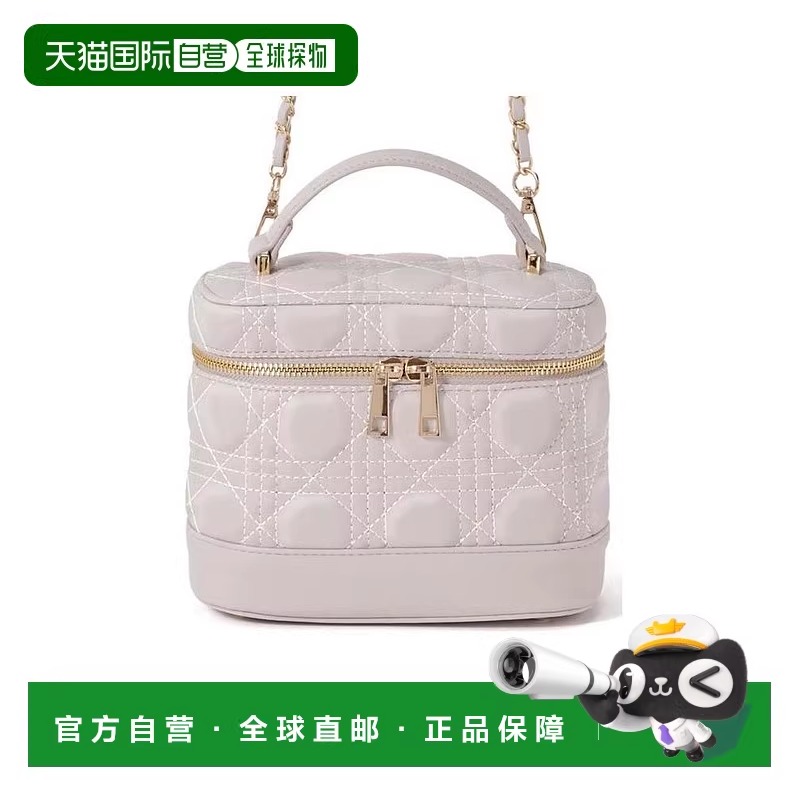 日本直邮日潮 GRL2Way绗缝链条肩背斜挎包盒子包化妆包TR602