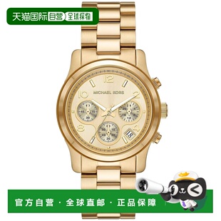 自营Michael Kors女士跑道金色表盘手表-金色 美国奥莱直发