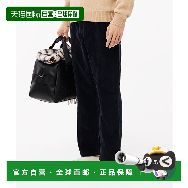 日潮跑腿LACOSTE法国鳄鱼 中心线缝线灯芯绒休闲裤 HH5963-99