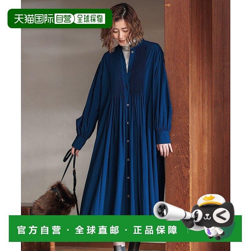 日本直邮23区 Vintage Light Taft 布扎姆连衣裙针织衬衫裙