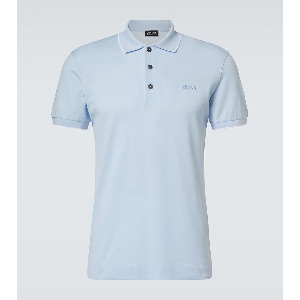 潮奢 Zegna 杰尼亚 男士 棉混纺Polo衫 004093