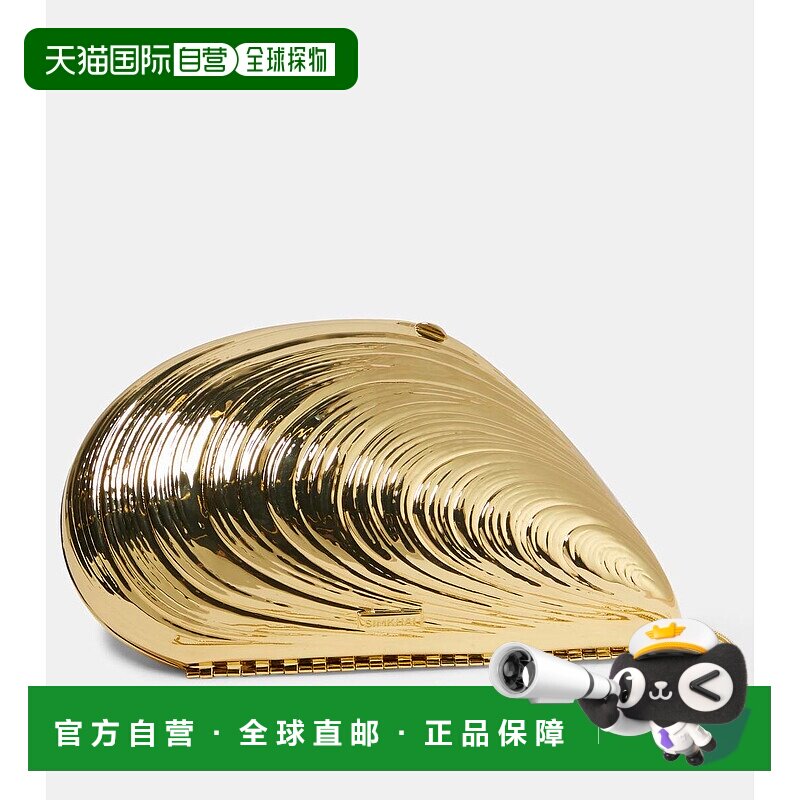 1h可退 香港直邮Simkhai 女士 Bridget 金属贝壳形状手包 001397