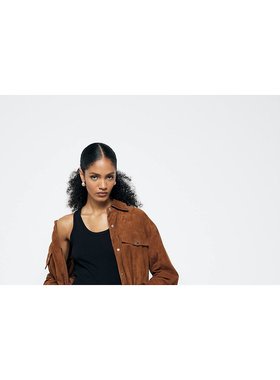 潮奢 river island 河岛 女士 “” 喇叭型蓝色牛仔裤(midwash)