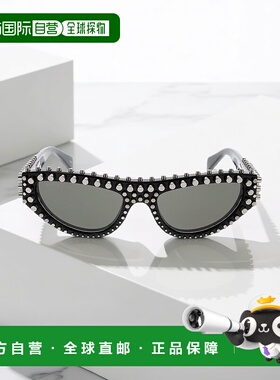 1h可退 香港直邮潮奢 Gucci 古驰 女士 黑色 Cat-Eye Frame 太阳