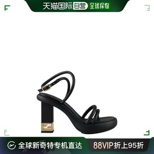 女士 香港直邮潮奢 芬迪 8X8426NBA Fendi 长方形高跟凉鞋