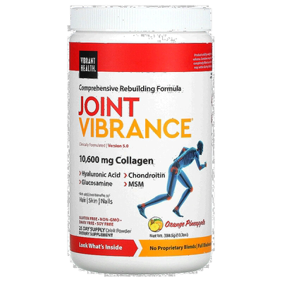 香港直发vibrant health膳食补充剂关节功能健康388.5g硫酸软骨素