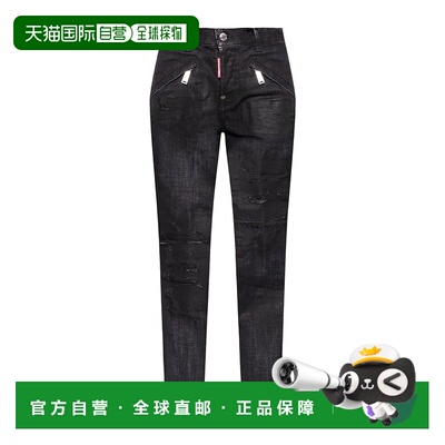 香港直邮DSQUARED2 女士牛仔裤 S72LB0796S30357900直筒裤