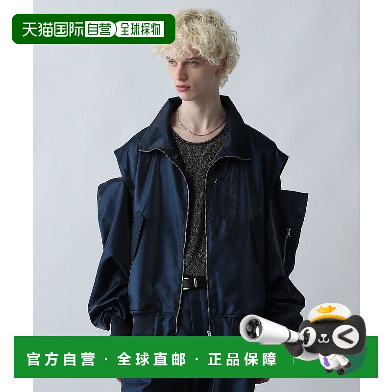 1h可退 日本直邮HARE男士宽松光感MA-1飞行员夹克2WAY可拆袖设计