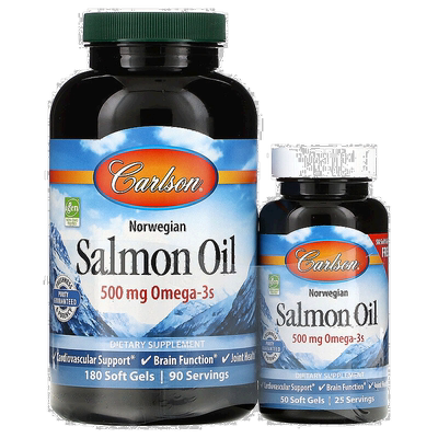 香港直发carlson labs鲑鱼油胶囊维护心血管健康230粒一生软胶囊