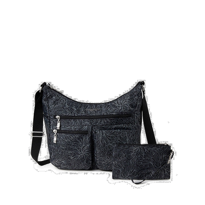 自营 baggallini Everywhere bagg 带 RFID - 午夜绽放 美国奥莱