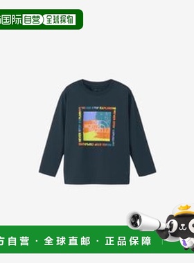 日本直邮THE NORTH FACE 儿童长袖ES Get Motivated图案T恤北面