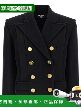 香港直邮BALMAIN 女士西服 FF1UA095WD100PA AW2025 黑色 Balmain