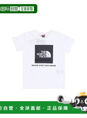 香港直邮THE NORTH FACE 男童T恤 NF0A7X5CKLA91 CO 白色 BOX S/S