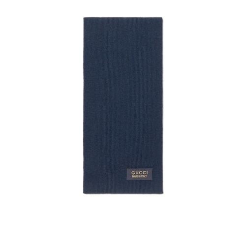Gucci 罗纹针织羊毛围巾 7737664G200