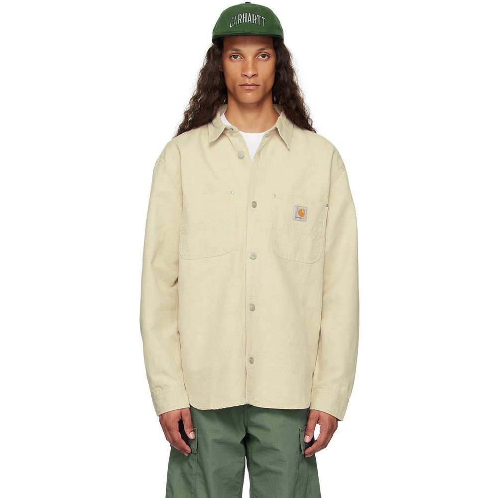 潮奢 Carhartt 卡哈特 男士 米色 Walter 夹克 I033578