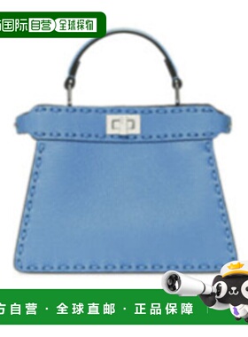 香港直邮FENDI 女士斜挎包 8BN335ARBBF1PE9 CO 蓝色手提包单肩包