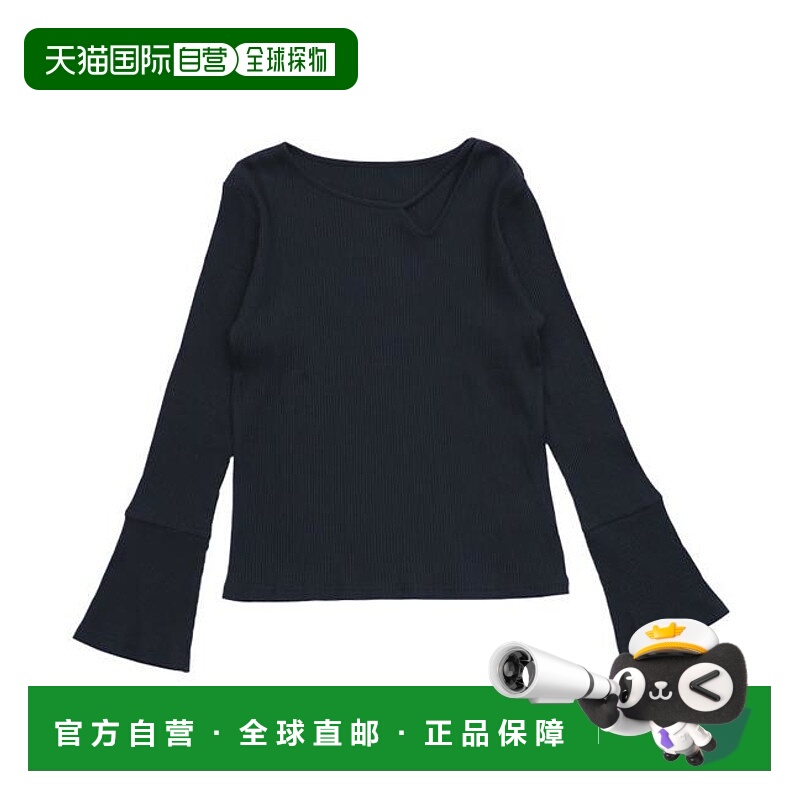 1h可退 日本直邮select MOCA 设计感罗纹圆领上衣针织衫