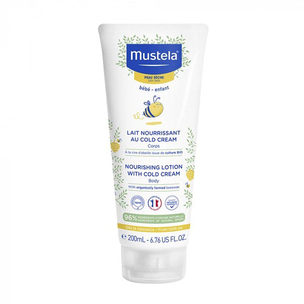 欧洲直邮Mustela/妙思乐宝宝滋润保湿润肤乳滋润乳液200ml/支