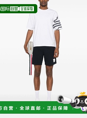 香港直邮THOM BROWNE 男士T恤 MJS278E01454100 SS2025 白色