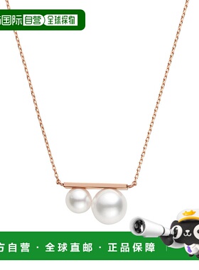 日潮跑腿vendome K10 粉红金 Akoya 珍珠项链 PinkGold 45cm AJAN