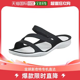 女款 24cm 休闲凉鞋 Crocs卡洛驰 Swiftwater 日本直邮 黑白