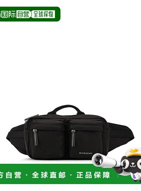 香港直邮GIVENCHY 男士腰包 BK50F8K1ZL001001 AW2025黑色斜挎包