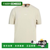 香港直邮BOSS beige米色 波士 1h可退 男士 T恤 舒适时尚