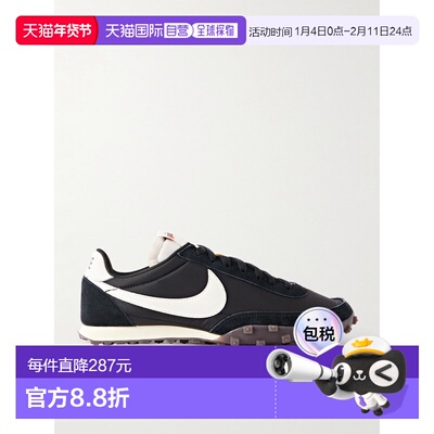 1h可退 香港直邮Nike 耐克 男士 Waffle Racer 尼龙绒面革皮质运
