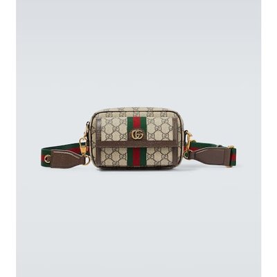 潮奢 Gucci 古驰 男士 Ophidia GG Supreme 迷你帆布包包 000919