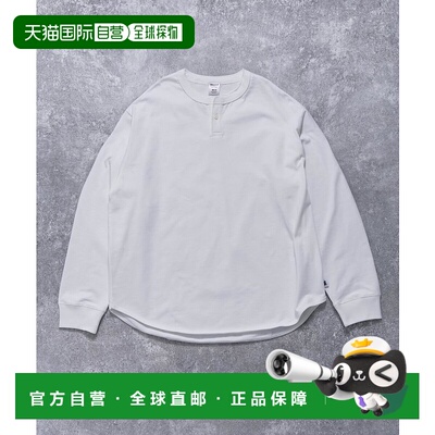 1h可退 日本直邮ANTS & ELEPHANTS 男士亨利领长袖T恤 纯棉透气