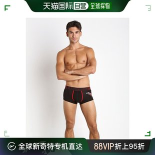 黑色中央红色缝线四角内裤 香港直邮EMPORIO 男士 ARMANI 111866