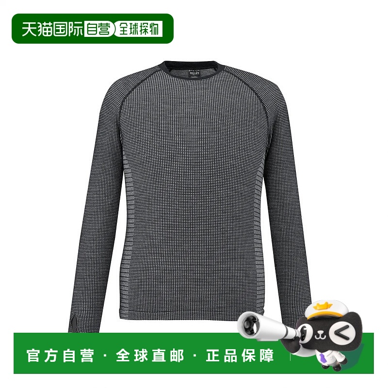 日本直邮Millet-小米男士户外长袖T恤华夫饼羊毛CRW M MIV01905小