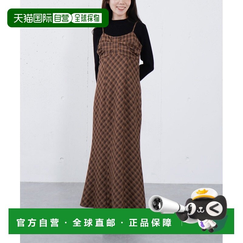 日本直邮archives女士 宽松显瘦 荷叶边系带吊带连衣裙 258126129