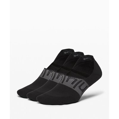 Lululemon 女式 Power Stride 隐形袜子，带 Active Grip 3 Black