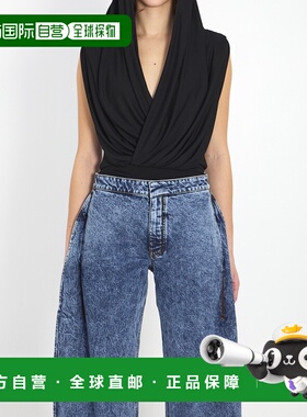 1h可退 香港直邮alaia 女士 连帽连体衣 AA9B0426J090C black黑色