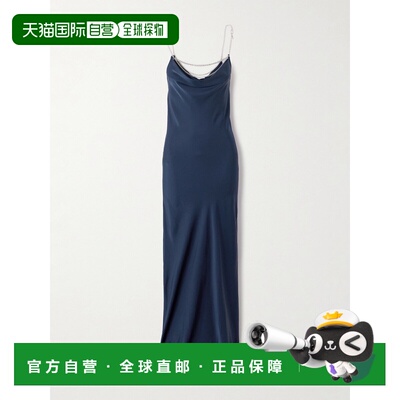 1h可退 香港直邮Rabanne 女士 Paco 链带无袖长连衣裙 25PCRO028P