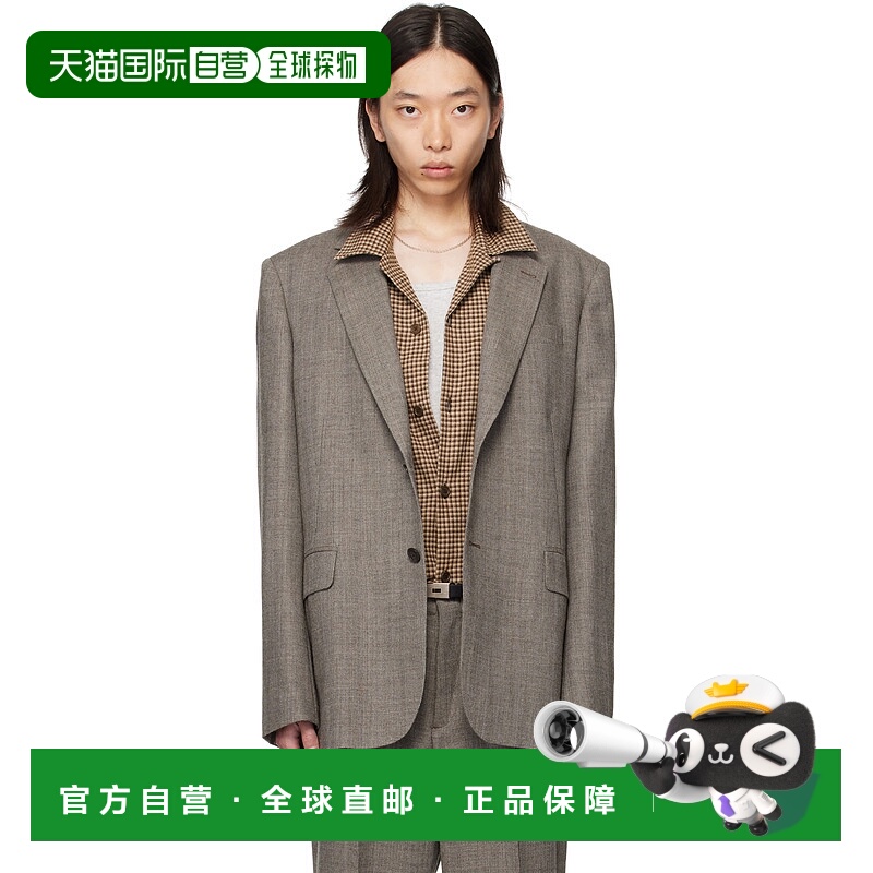 1h可退 香港直邮Our Legacy 男士 棕色 Ceremony 西装外套 M4250C