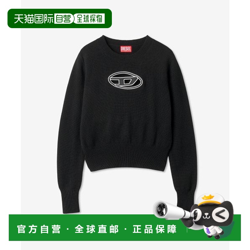 韩国直邮DIESEL 毛针织衫女士 A067120KCAE9XXM AREESA LOGO EMBRO