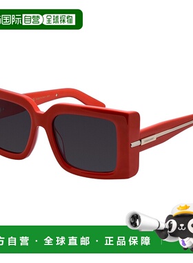 自营Salvatore Ferragamo SF 2032S 600 55mm女士方形太阳镜-红色