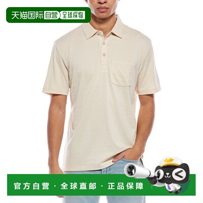 自营WEATHERPROOF VINTAGE Diamond Textured Polo Shirt - off w