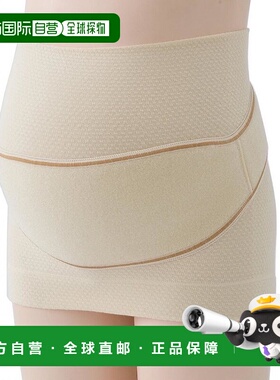 【日本直邮】inujirushi犬印本铺次孕妇腰带M-L米色棉HB8106套装