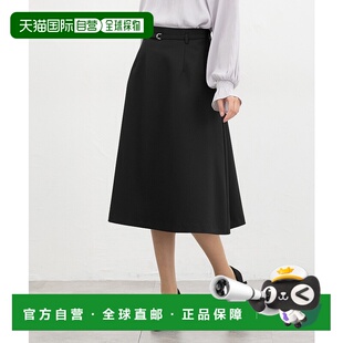 日本直邮Honeys 褶皱半身裙 女装 型 侧拉链设计 宽松A字版 1h可退