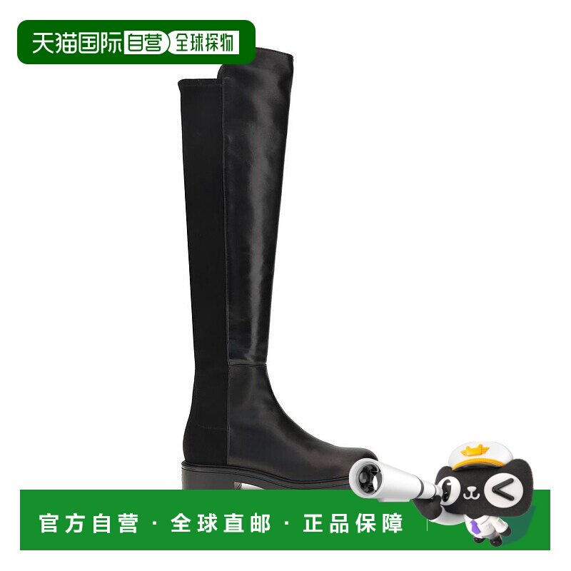 自营Stuart Weitzman Celia高跟女式靴子-黑色 美国奥莱直发