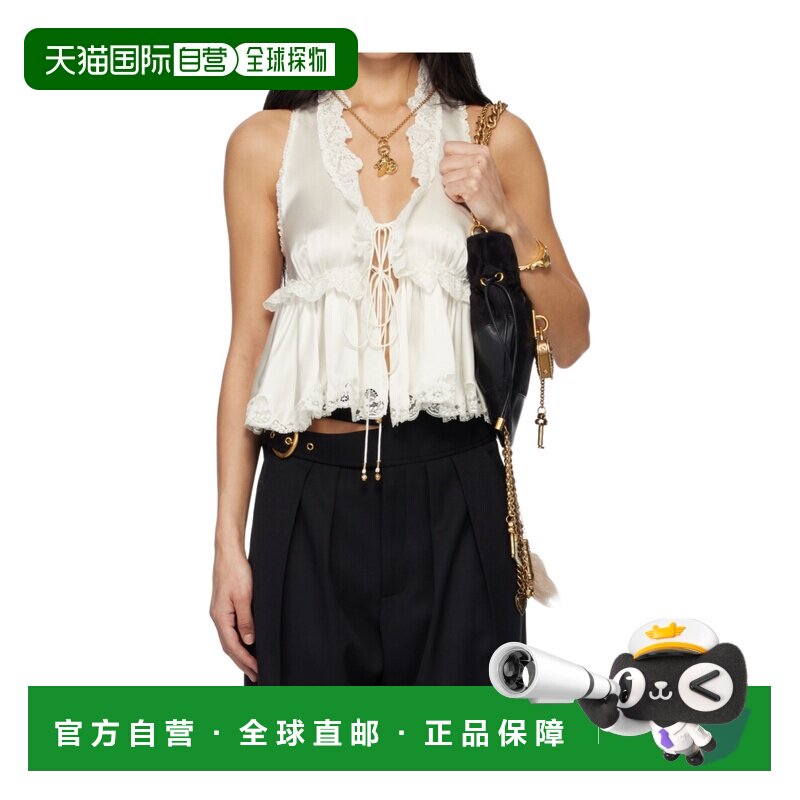 香港直邮CHLOÉ 女士背心吊带 CH25WHT24008107 AW2025 白色 系带