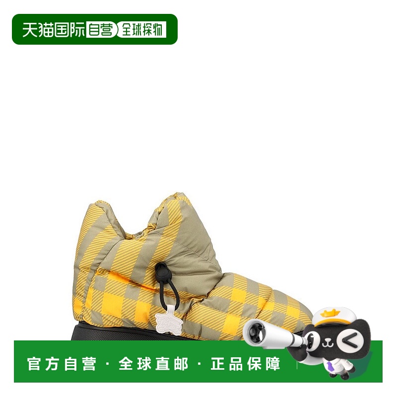 1h可退 香港直邮潮奢 Burberry 巴宝莉 女士 格纹松软靴 8077442