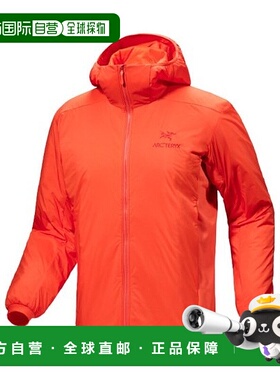 自营1h可退 欧洲直邮ARC TERYX/始祖鸟 ATOM男士橙色聚酯纤维夹克