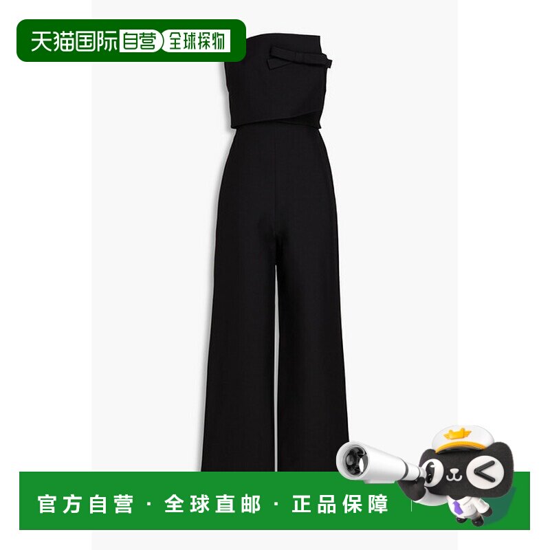 香港直邮valentino 华伦天奴 女士 无肩带羊毛真丝混纺绉纱阔腿连,女装/女士精品,连体衣/裤,淘宝优惠券,粉丝福利购,淘宝优惠卷