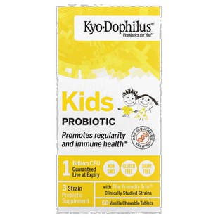 香港直发Kyolic益生菌咀嚼片促使肠道健康营养建立抵抗系统60片